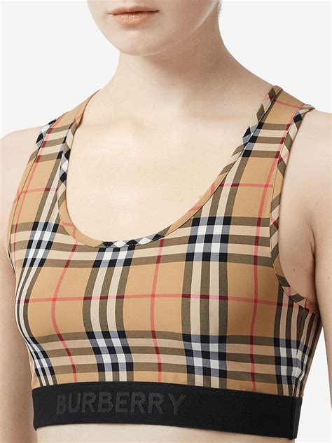 burberry betwa sports bra|Burberry Dalby Check Sports Bra .